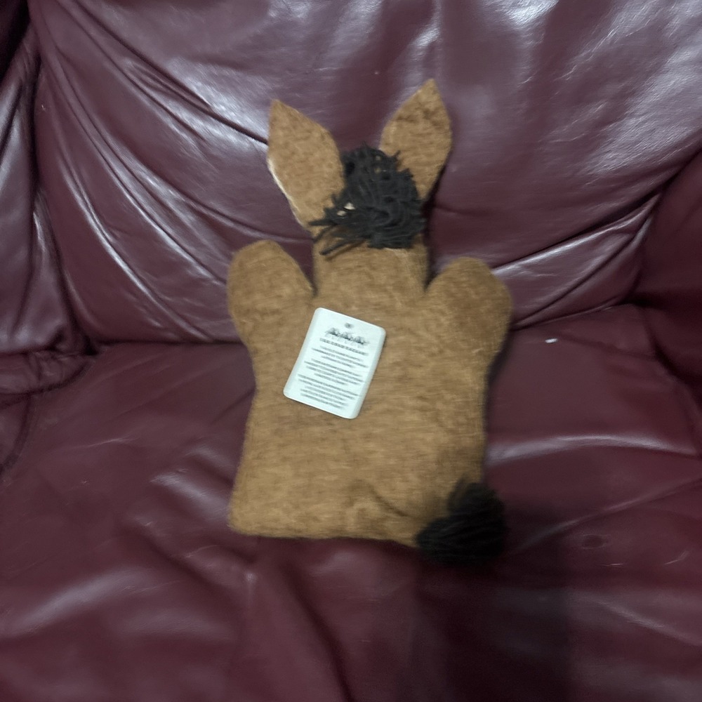 NWT  Horse Hand Puppet Handmade Felt Wool Silk Road Bazaar Hand Made Natural - Picture 3 of 5